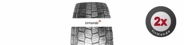 2x 315/80R22.5 LAURENT RCLDEMW3D (runderneuert)