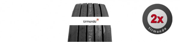 2x 455/40R22.5 HANKOOK TL10+