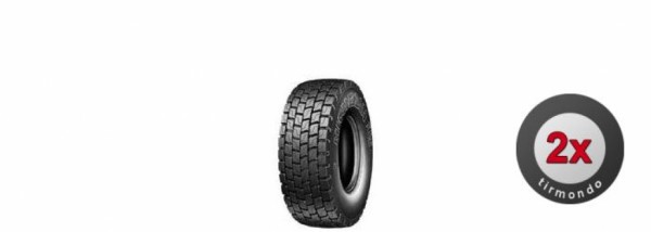 2x 12R22.5 MICHELIN XDE2